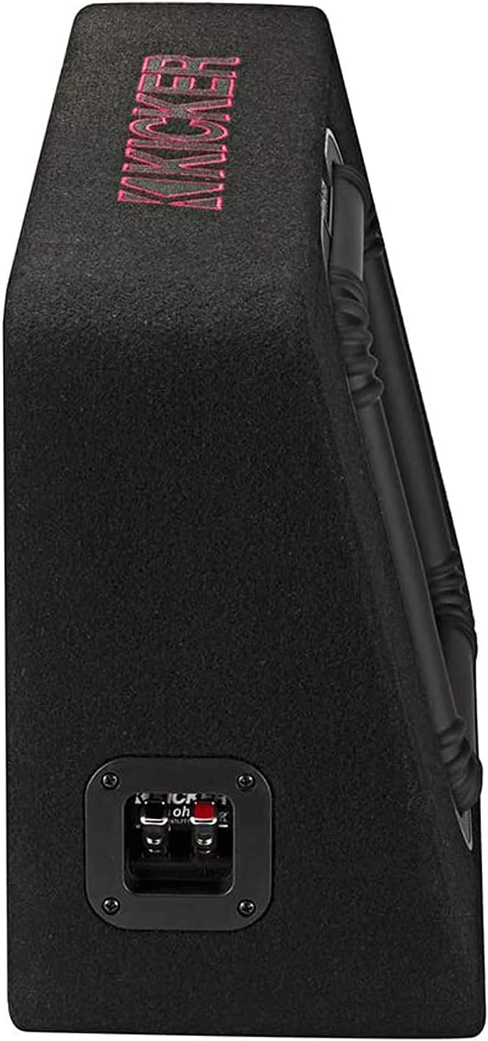 10 Inch 2 Ohm Car Audio Subwoofer Enclosure, Black W259