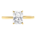 14K Yellow Gold Solitaire Diamond Engagement Ring size 9 X2883