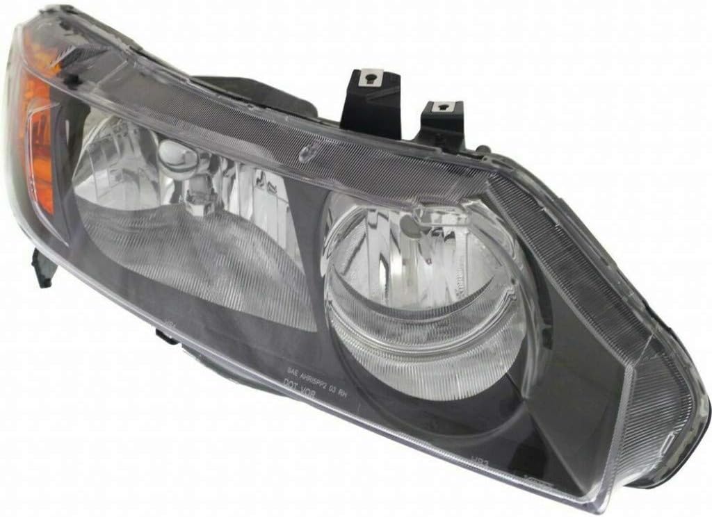 2006-2008 Honda Civic Headlight Assembly Driver and Passenger Side Sedan A97118