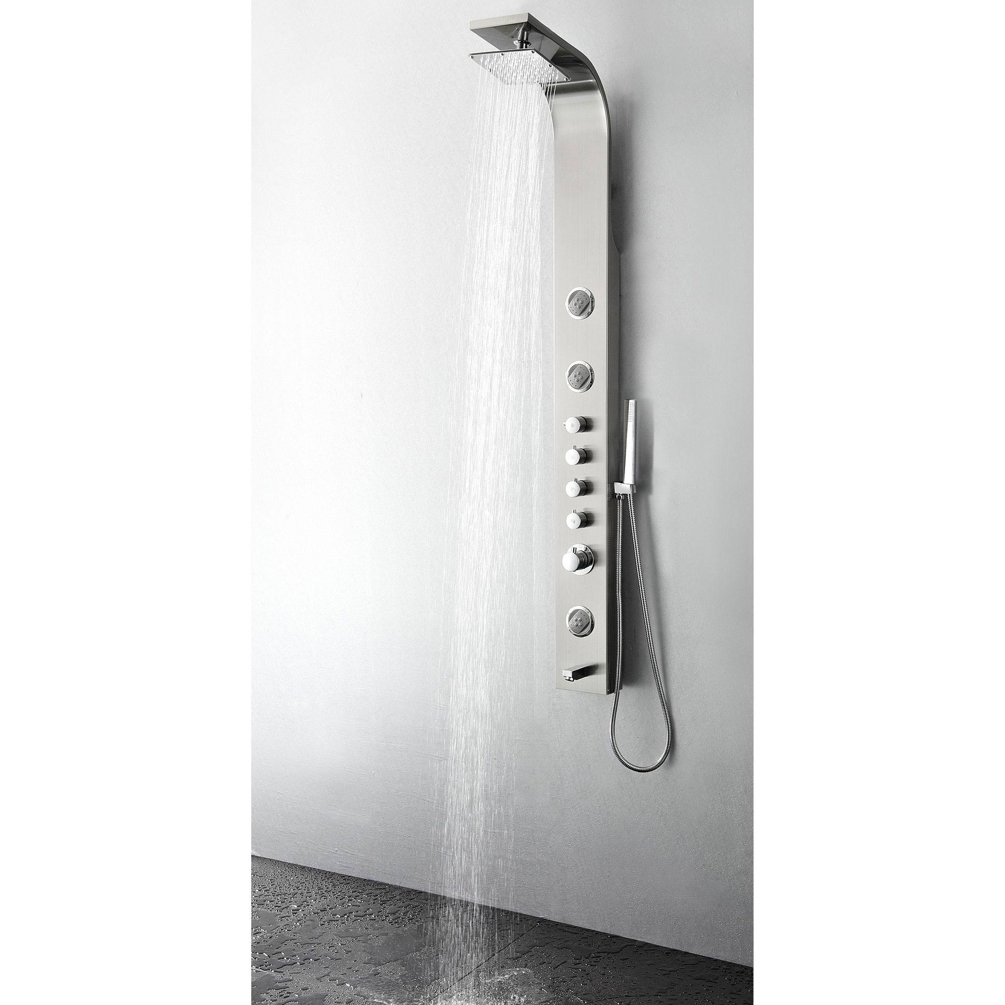 Stainless Steel Thermostatic Shower Massage Panel U612