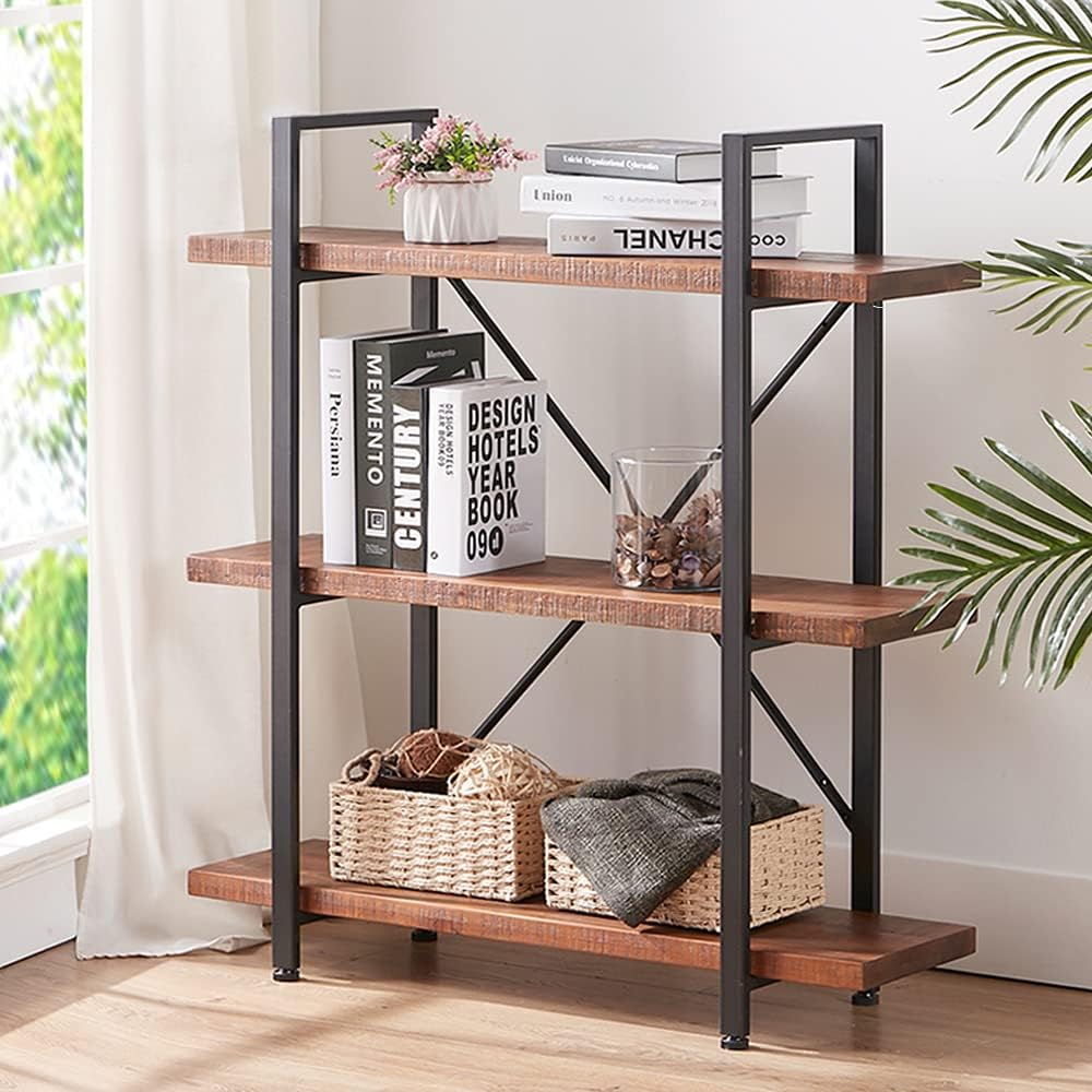 Solid Wood 3 Tier Bookshelf O808