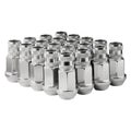 Silver Cone Seat Aluminum Racing Open End Lug Nuts A719
