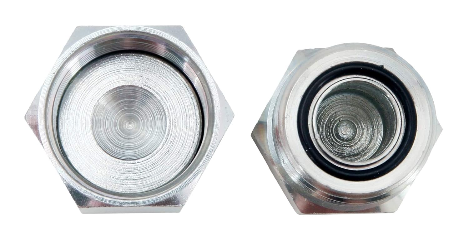 64 Pcs Galvanized Steel ORFS Cap & Plug Assortment Kit M718584
