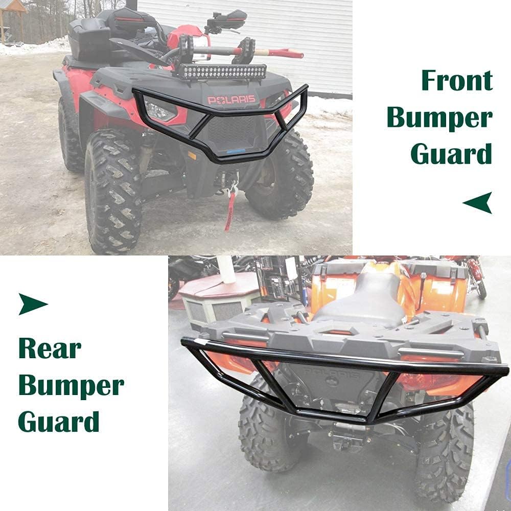 Black Brush Guard Bumper Set 2pcs Q152