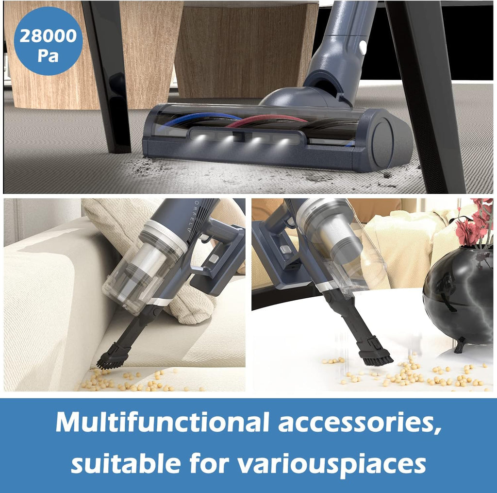 Cordless Vacuum Cleaner with LED Touch Screen Y786622