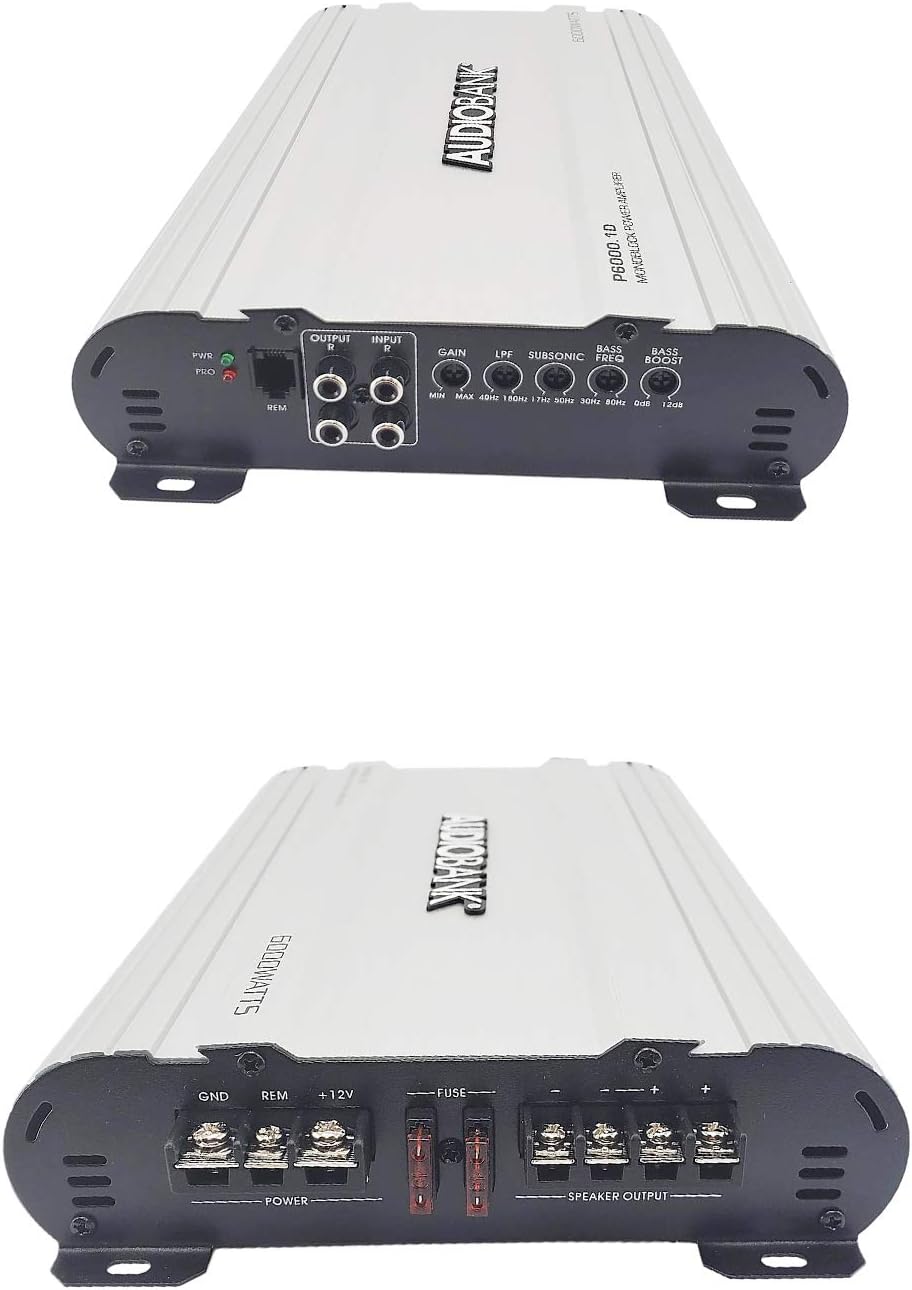 Monoblock 6000 Watts Class D 1 Ohm Car Audio Amplifier M36533