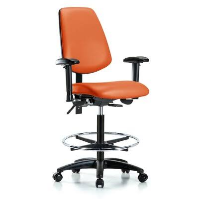Orange Ergonomic Drafting Chair J639323