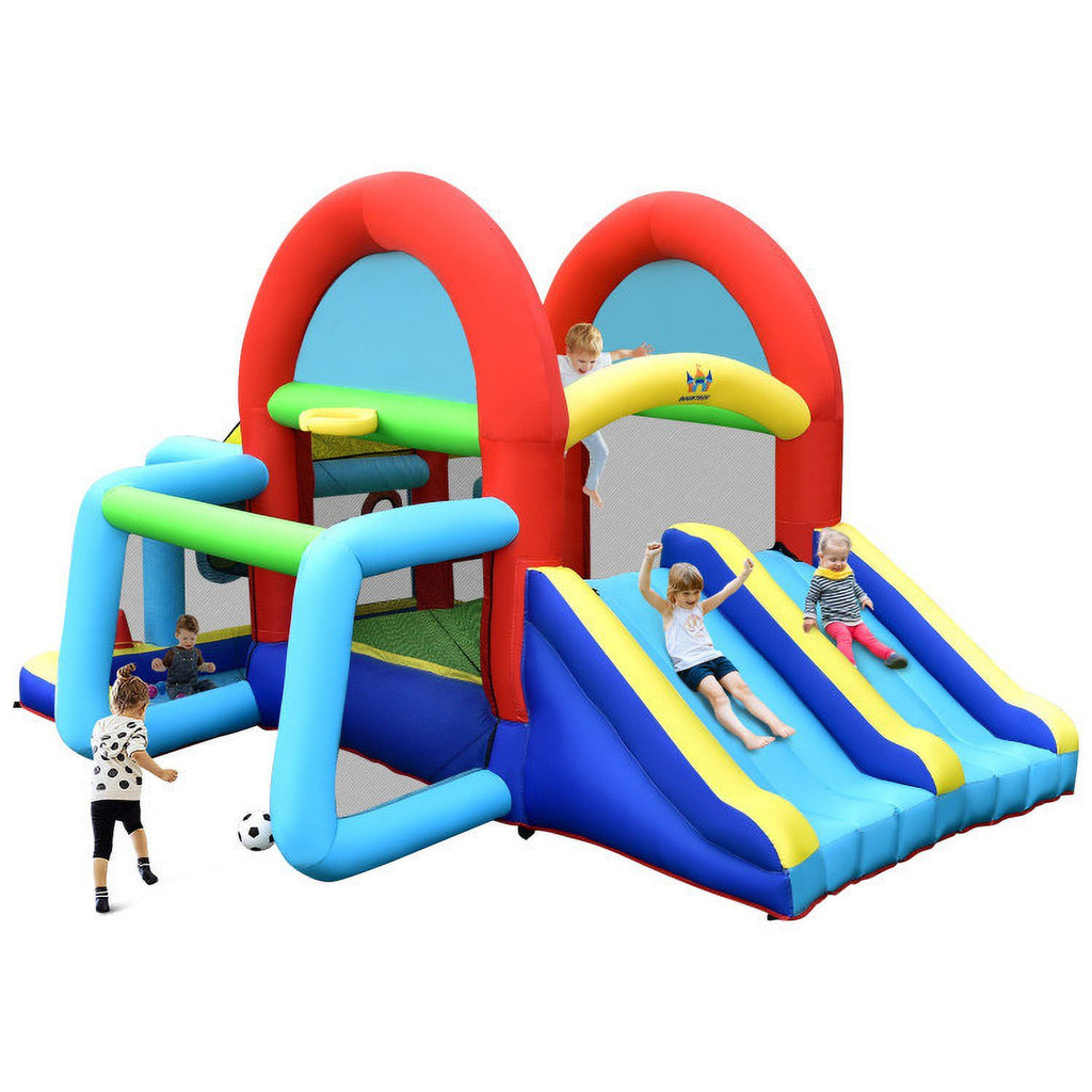 Inflatable Bounce House with Dual Slides R3704