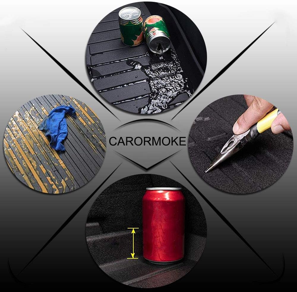 Black Cargo Liner Trunk Mat Floor Mat Tray H4809