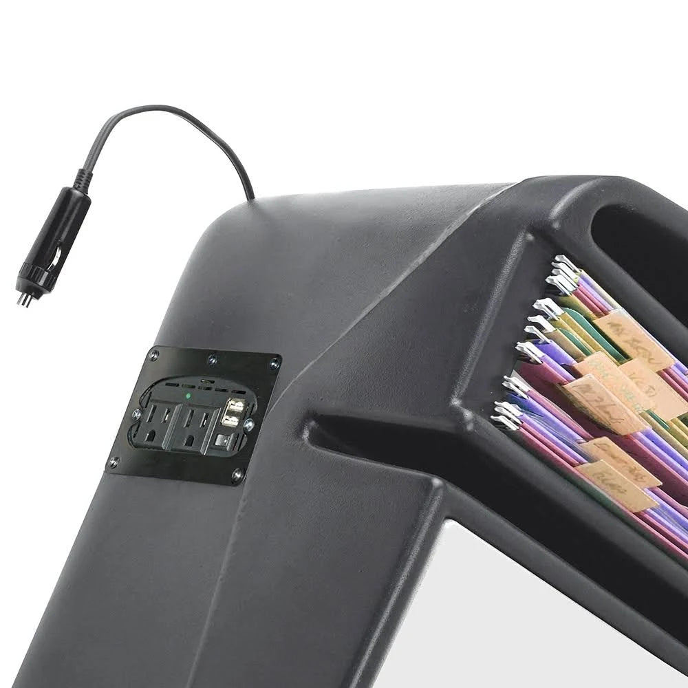 Green Camouflage Desk with Built-in Power Inverter L137723