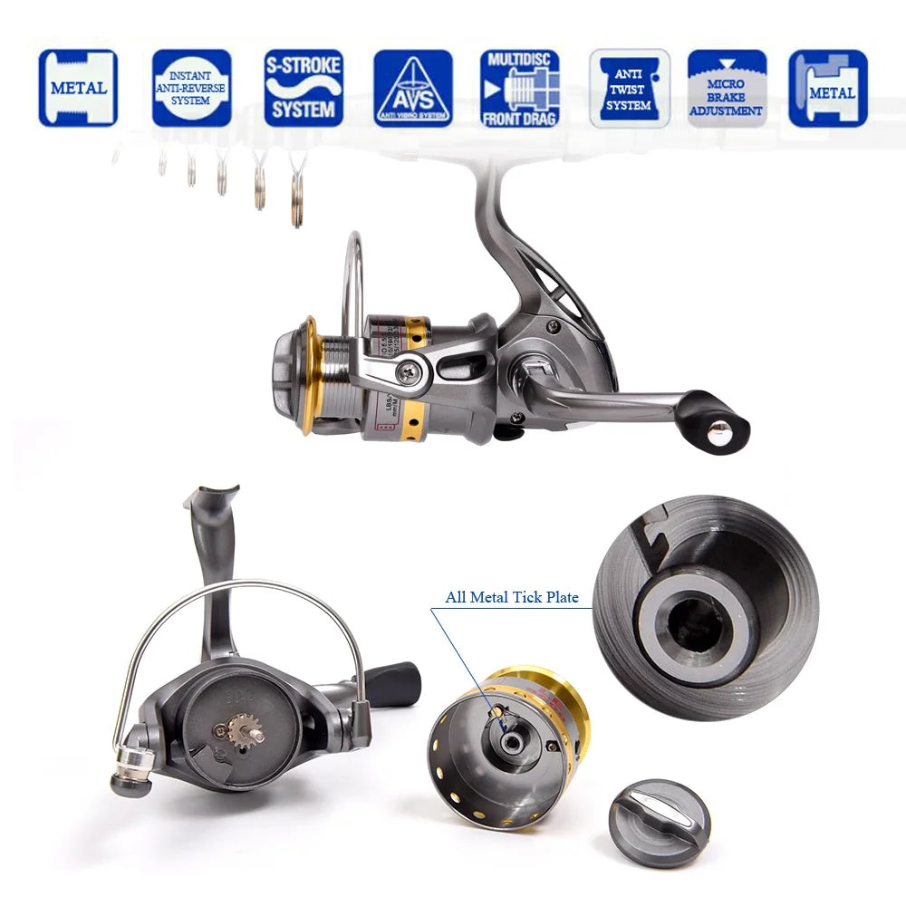 Telescopic Fishing Rod and Reel Combo with Carrier Bag P9984