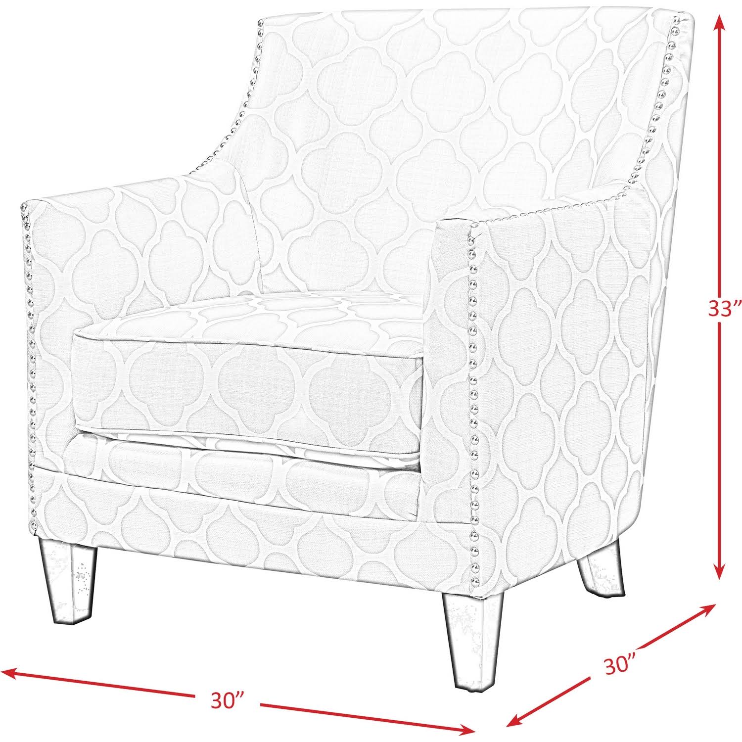Red Accent Chair H8810