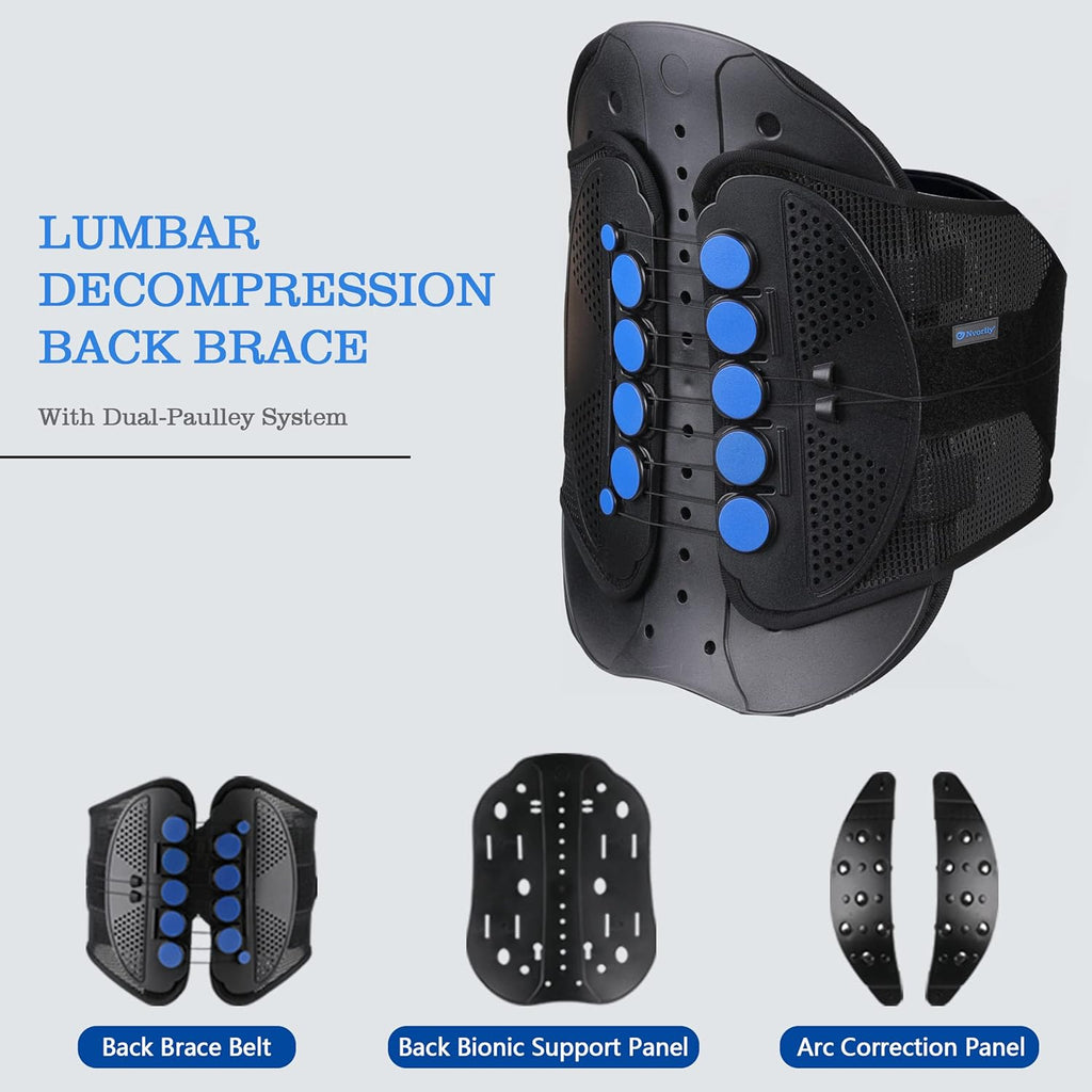 Lumbar Lower Back Brace LSO Support Waist Sacral Orthosis (X-Large) L577865
