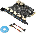 USB PCIe to USB 3.0 7 Ports Expansion Card with 15-Pin SATA Power Connector, Pack of 2 I993450
