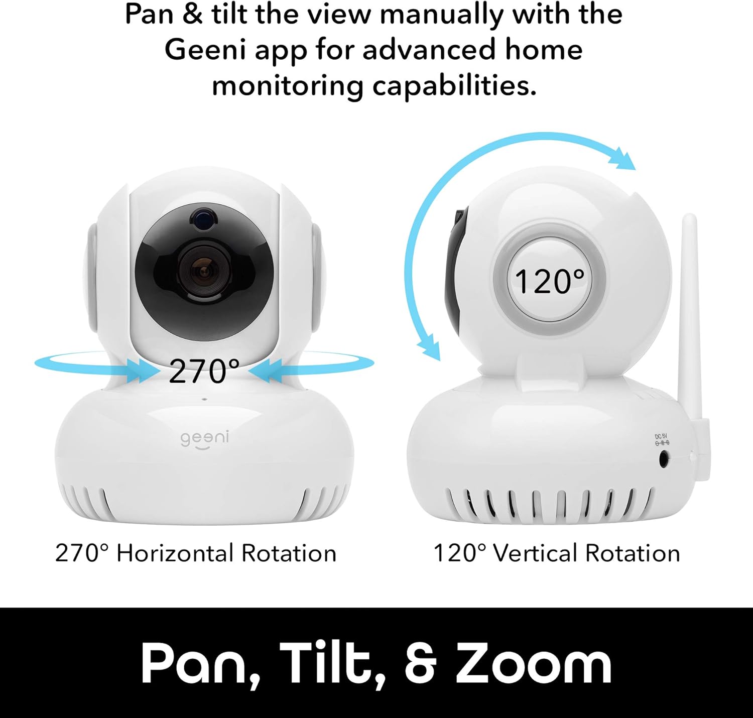 White 720p Wireless Indoor Surveillance Camera, Pack of 2 J35511