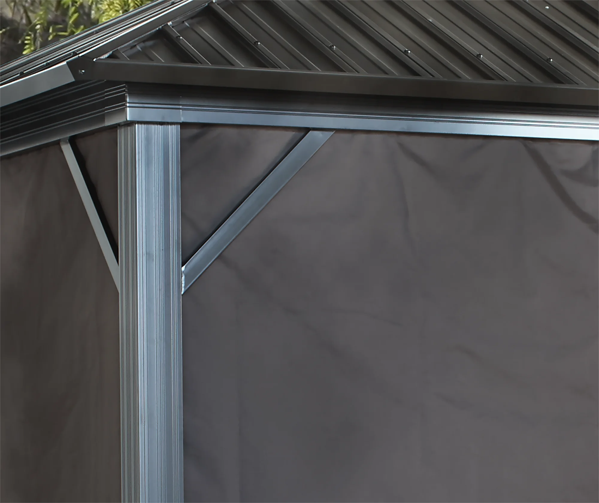 10 x 10 ft. Brown Polyester Curtains B76114