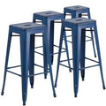 Antique Blue Bar Stool R79140