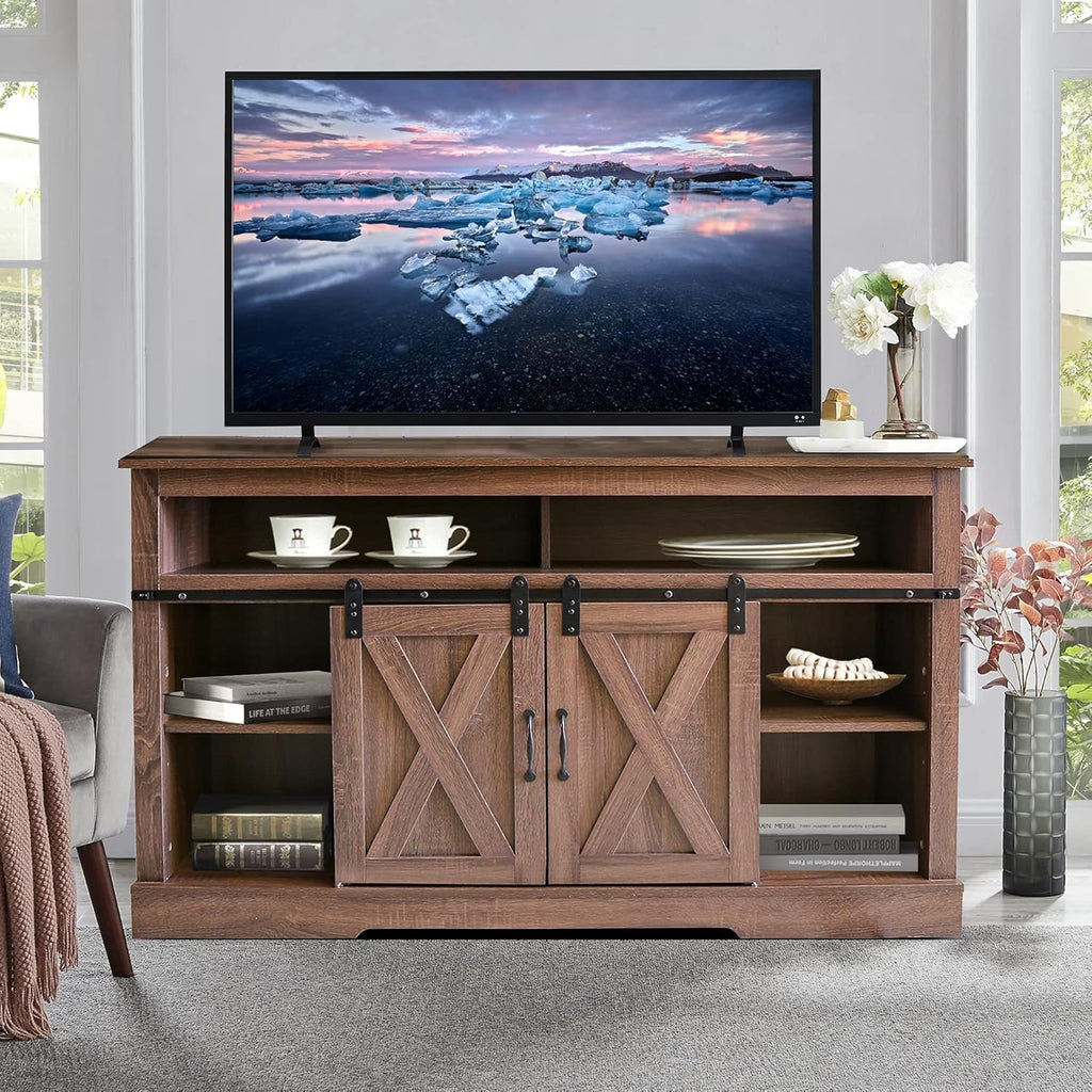 White High Gloss TV Stand with LED Lights and Storage Drawers A2873
