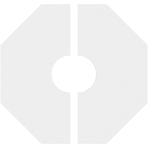 26 inchod x 7 inchid x 10 1/4 inchc x 1 inchp PVC Contemporary Ceiling Medallion, Two Piece P35704