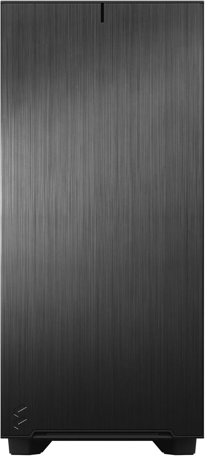Black Brushed Aluminum/Steel ATX Mid Tower Computer Case H47166