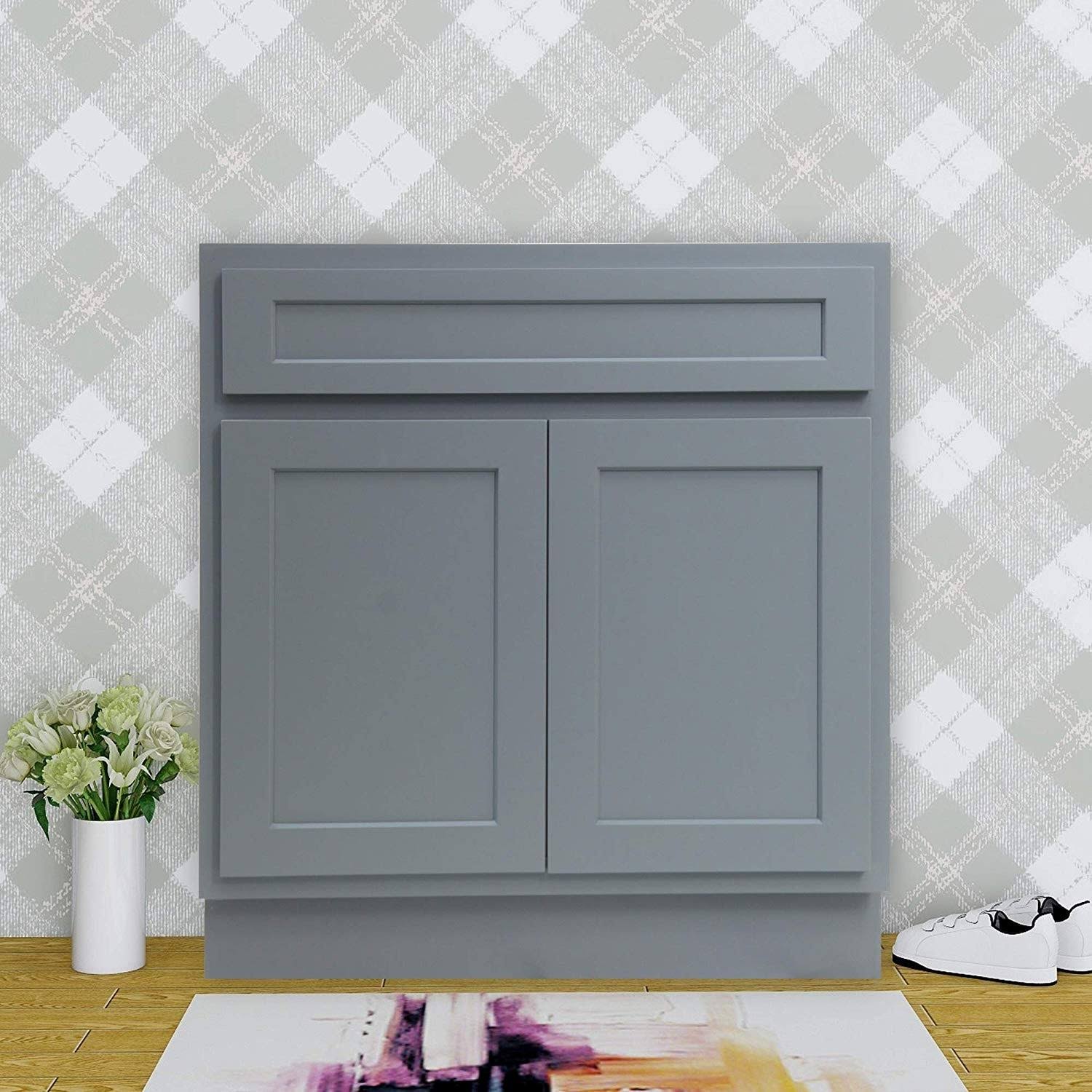 39 inch Vanity Cabinet Grey W3148
