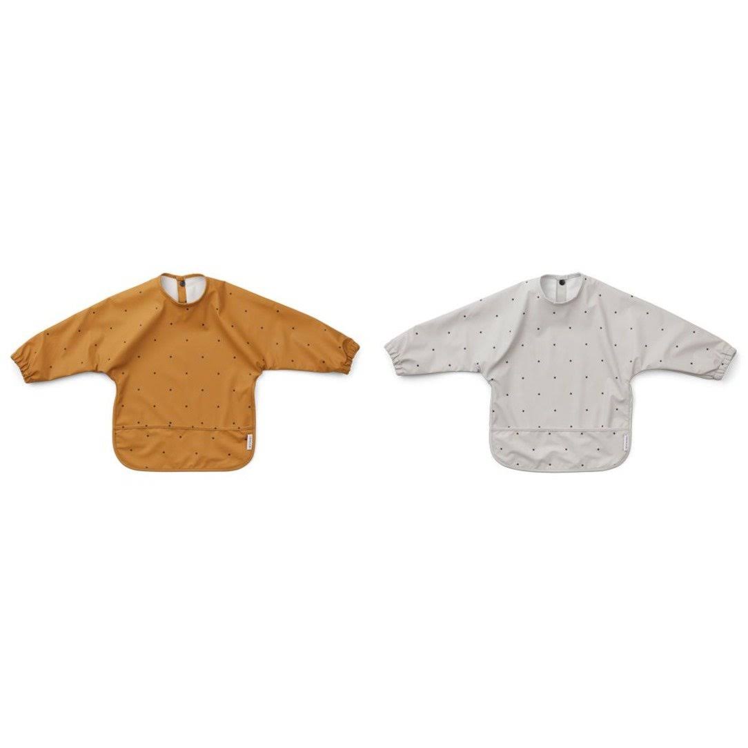2-Pack Merle Cape Bibs Classic Dot One Size Grey B209252
