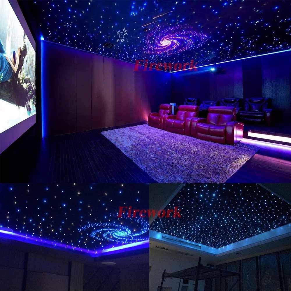 550pcs 0.03in 13.1ft Bluetooth Fiber Optic Star Ceiling Light Kit M93623