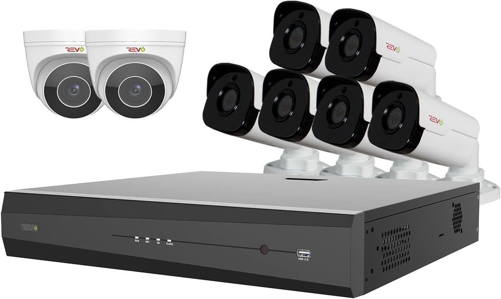 16Ch 4TB HDD IP NVR Video Surveillance System with 12x 4MP Bullet Camera and 4x 4MP Turret Cameras J535441