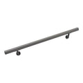 Aluminum Wall Handrail with Mounts, 9' Length, Silver D7903