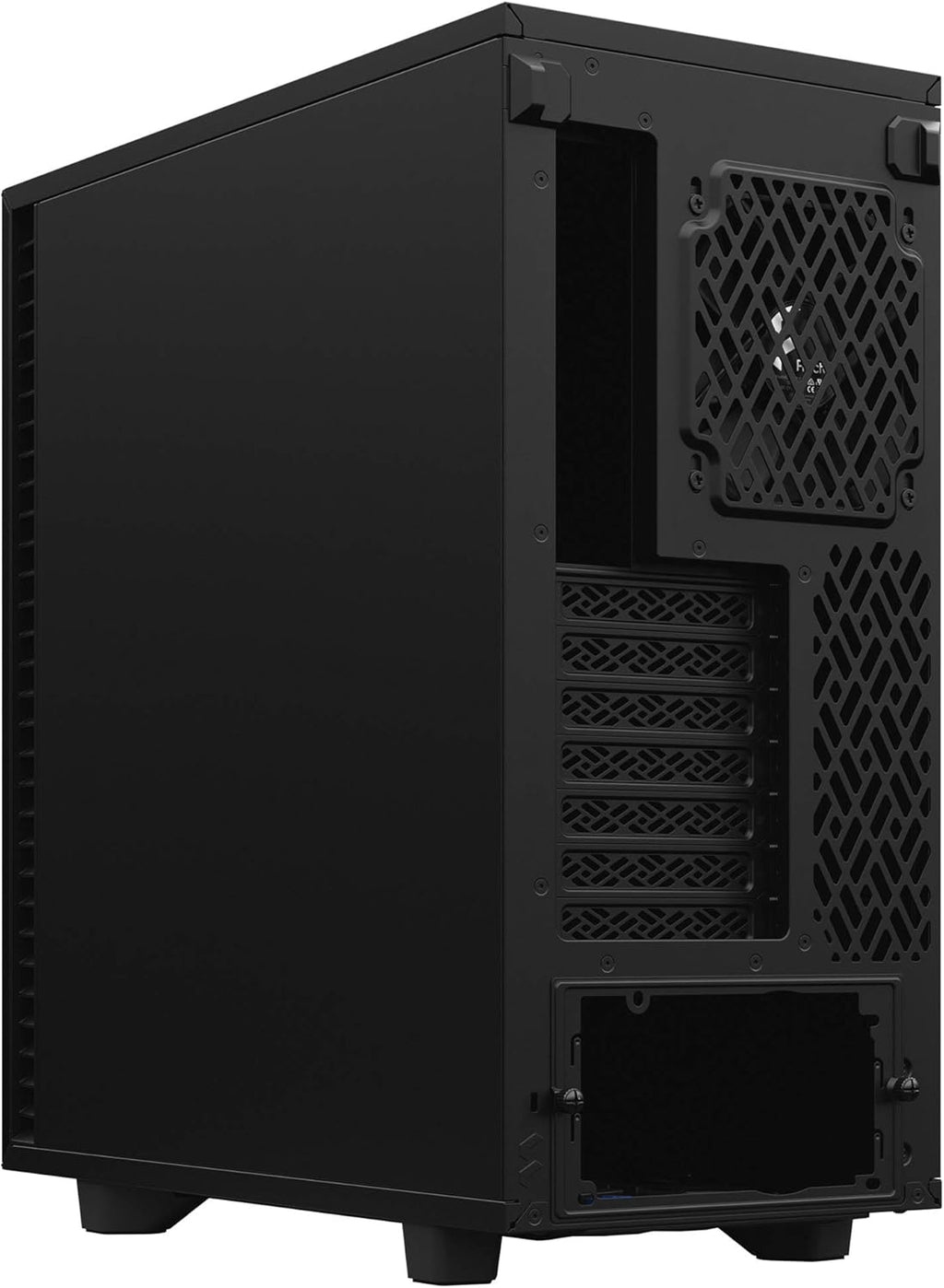 Black Brushed Aluminum/Steel ATX Mid Tower Computer Case H47166