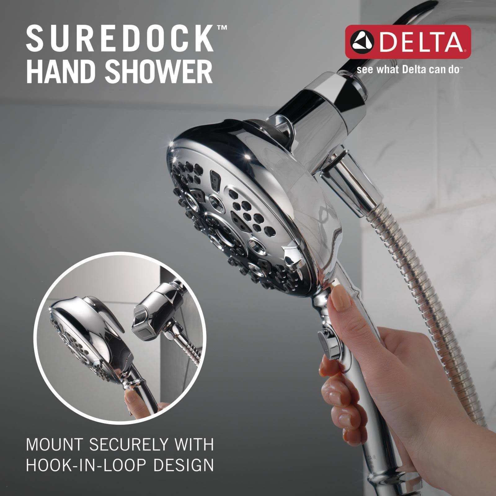 Chrome 7-Setting Hand Shower A40415