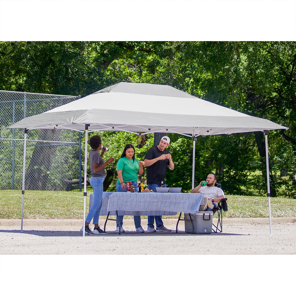 14x10Ft Instant Shade Canopy with Leg Weight Plates, Set of 4 G146