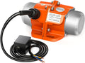 100W Concrete Vibrator Vibration Motor Single Phase AC 110V 3600RPM Aluminum Alloy Case Electric Asynchronous Vibrating Vibrators for Shaker Table Pack of 2 H55354