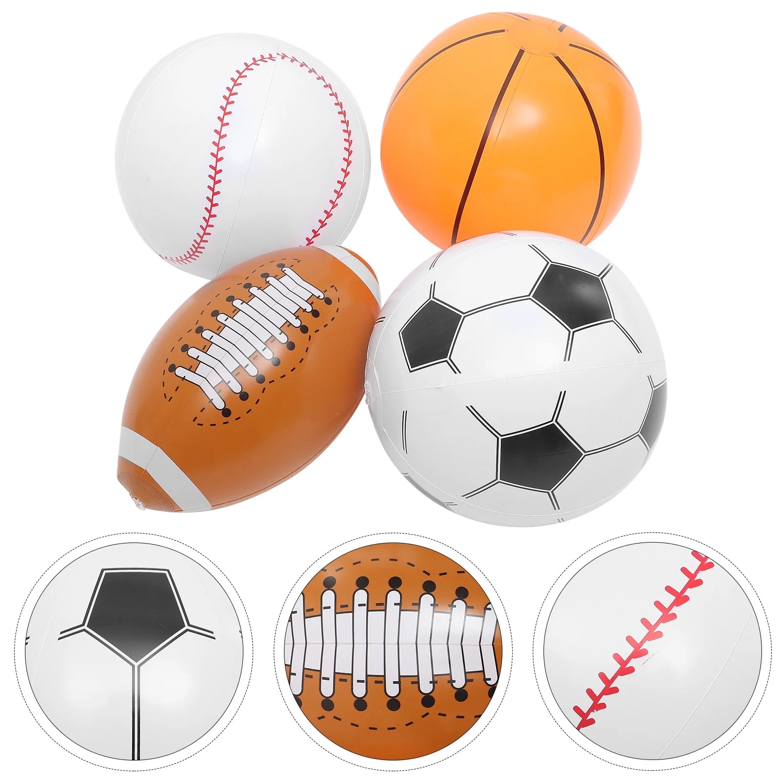 4pcs Inflatable Beach Ball H101