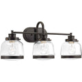 Antique Bronze Three-Light Bath W459