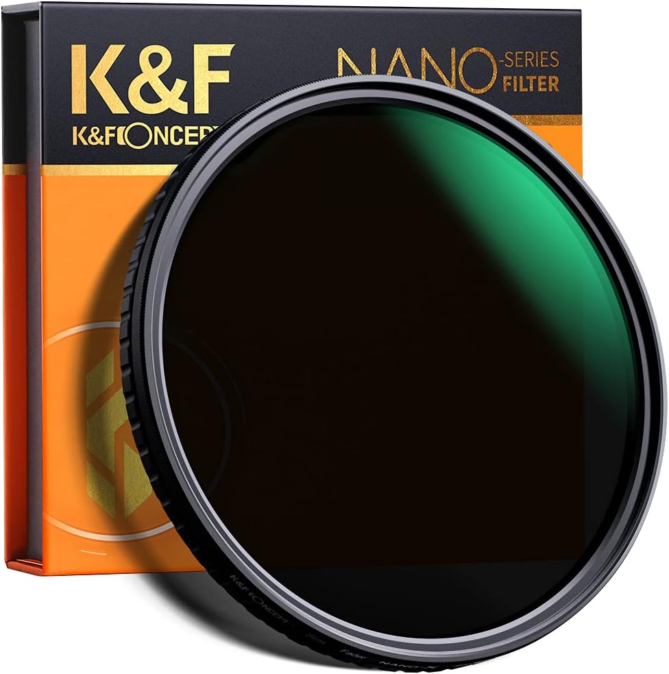 55mm Variable ND Filter ND2-ND32 Camera Lens Filter, 28 Multi-Layer Coatings, Pack of 2 D1882