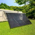 RV Awning Shade Screen with Zipper 8'X18'3'' Universal Sun Shade Screen with Complete Kits I483642