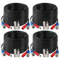 4 Pack 200 Feet BNC Video Power Cable Wire for CCTV Camera DVR Surveillance System K16374