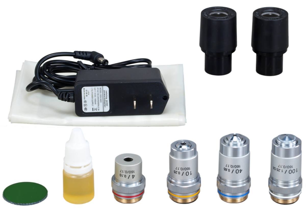 40X-1600X Binocular Compound Microscope with 2.0mp USB Camera G403230