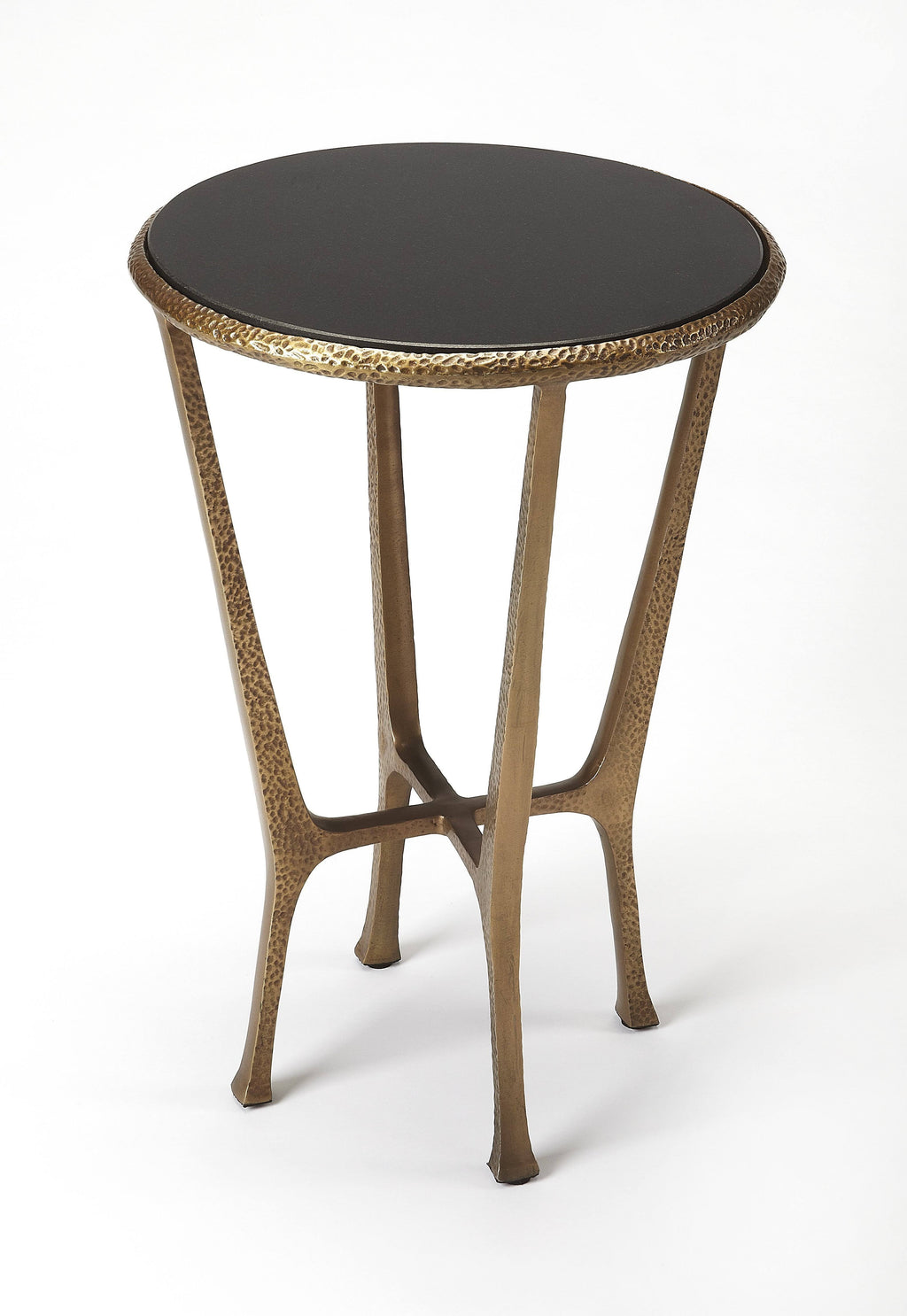 Metal & Stone End Table Z945