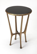 Metal & Stone End Table Z945