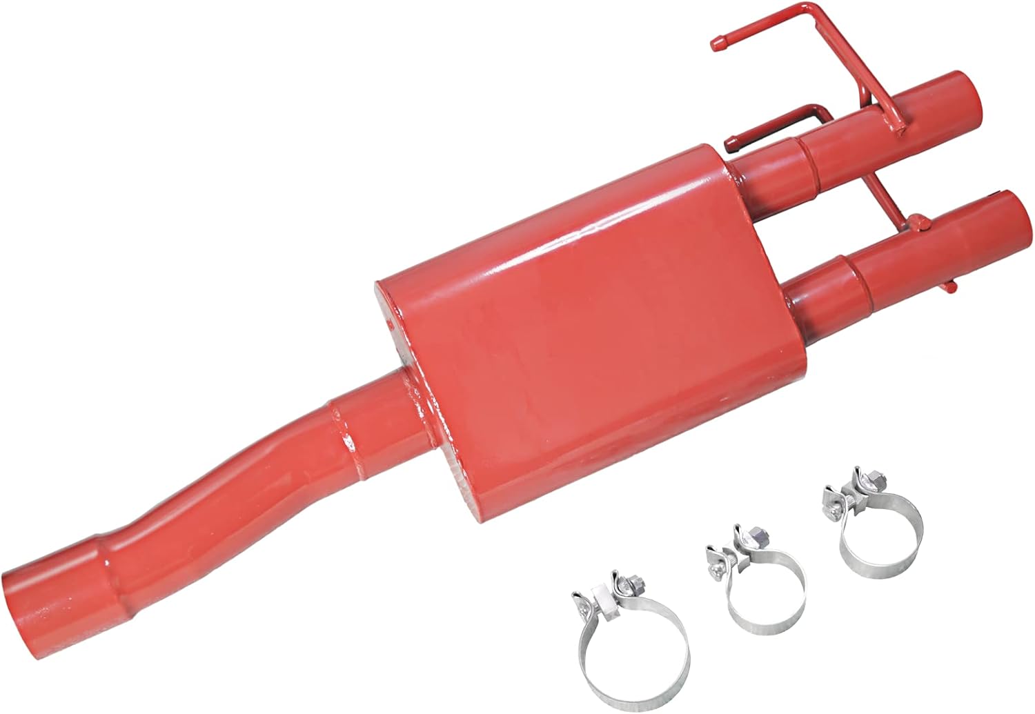 409 Stainless Steel Two Chamber Exhaust Muffler Kit, 3'' Inlet / 2.25'' Outlet K719