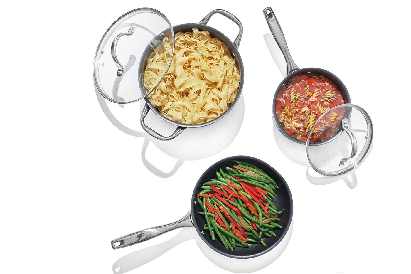Nonstick 6 qt. Hard-Anodized Covered Stock Pot Z8073