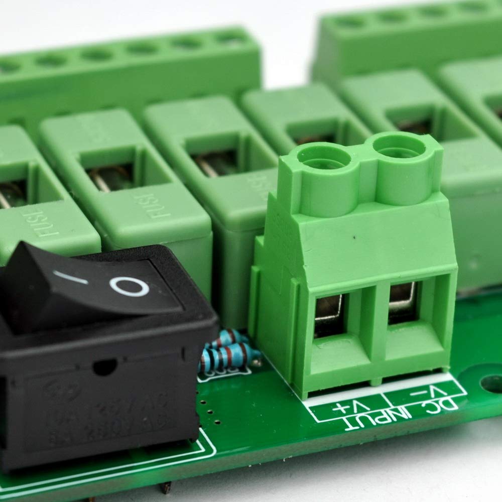 18 Channels 12V/24V 20A Power Distribution Fuse Module, Pack of 2 I59809