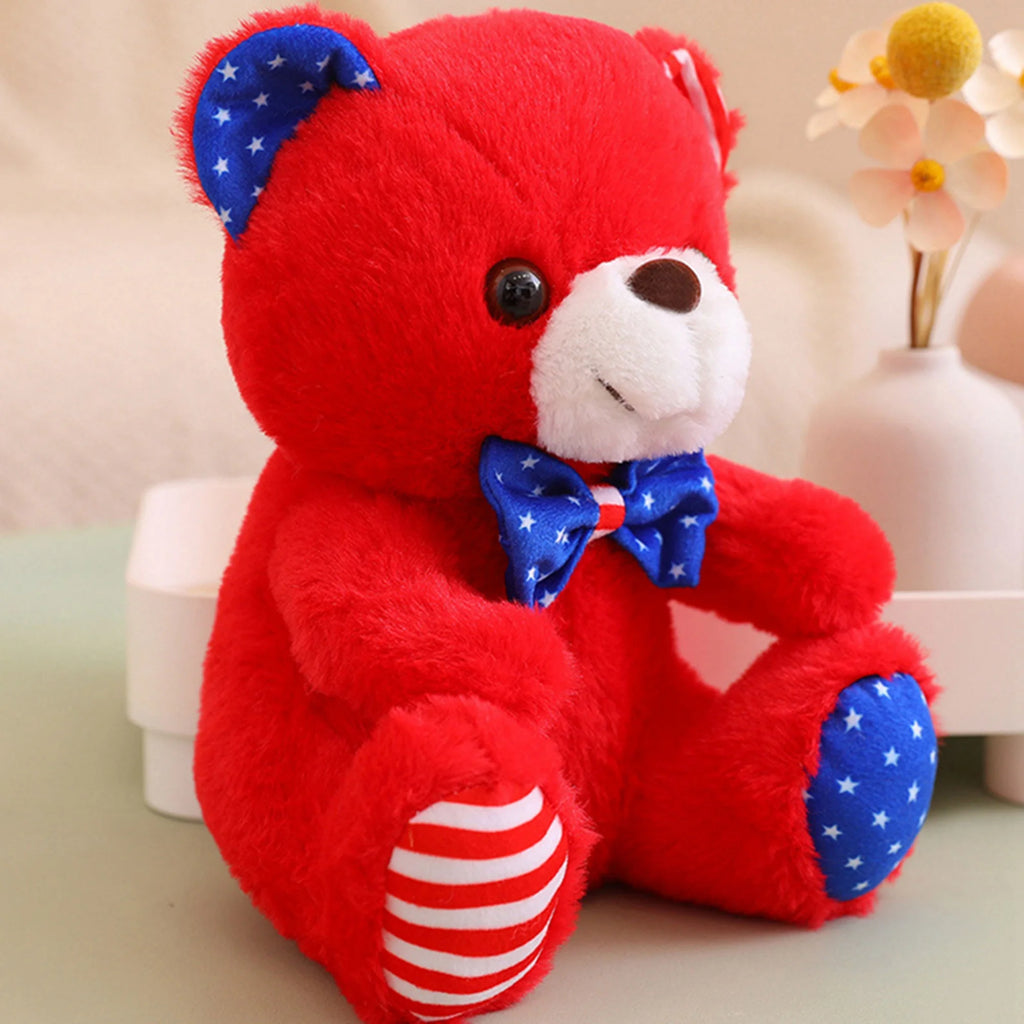 Patriotic Teddy Bear Plush Doll Stuffed Animal Q3705