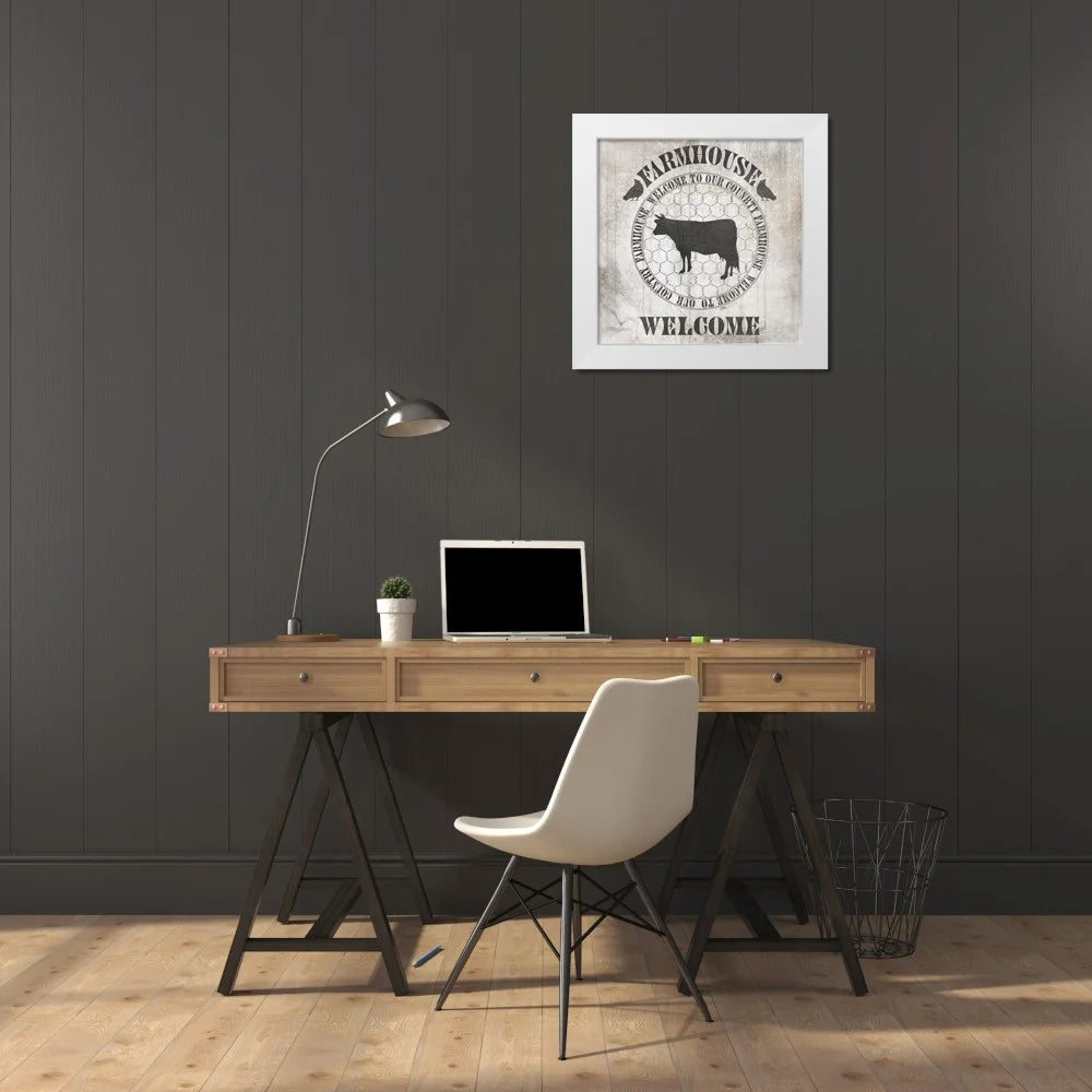 White Modern Wood Framed Museum Art Print G62887