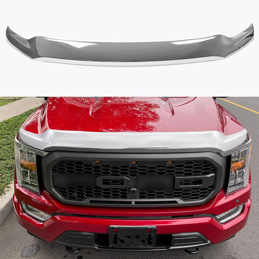 Glossy Carbon Fiber Hood Deflector for Ford F150 O406026