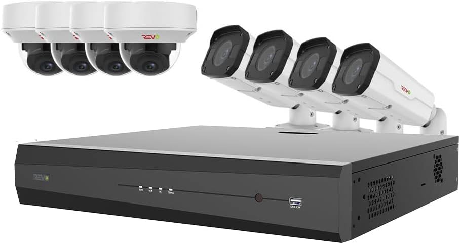 16Ch 4TB HDD IP NVR Video Surveillance System with 12x 4MP Bullet Camera and 4x 4MP Turret Cameras J535441