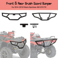 Black Brush Guard Bumper Set 2pcs Q152