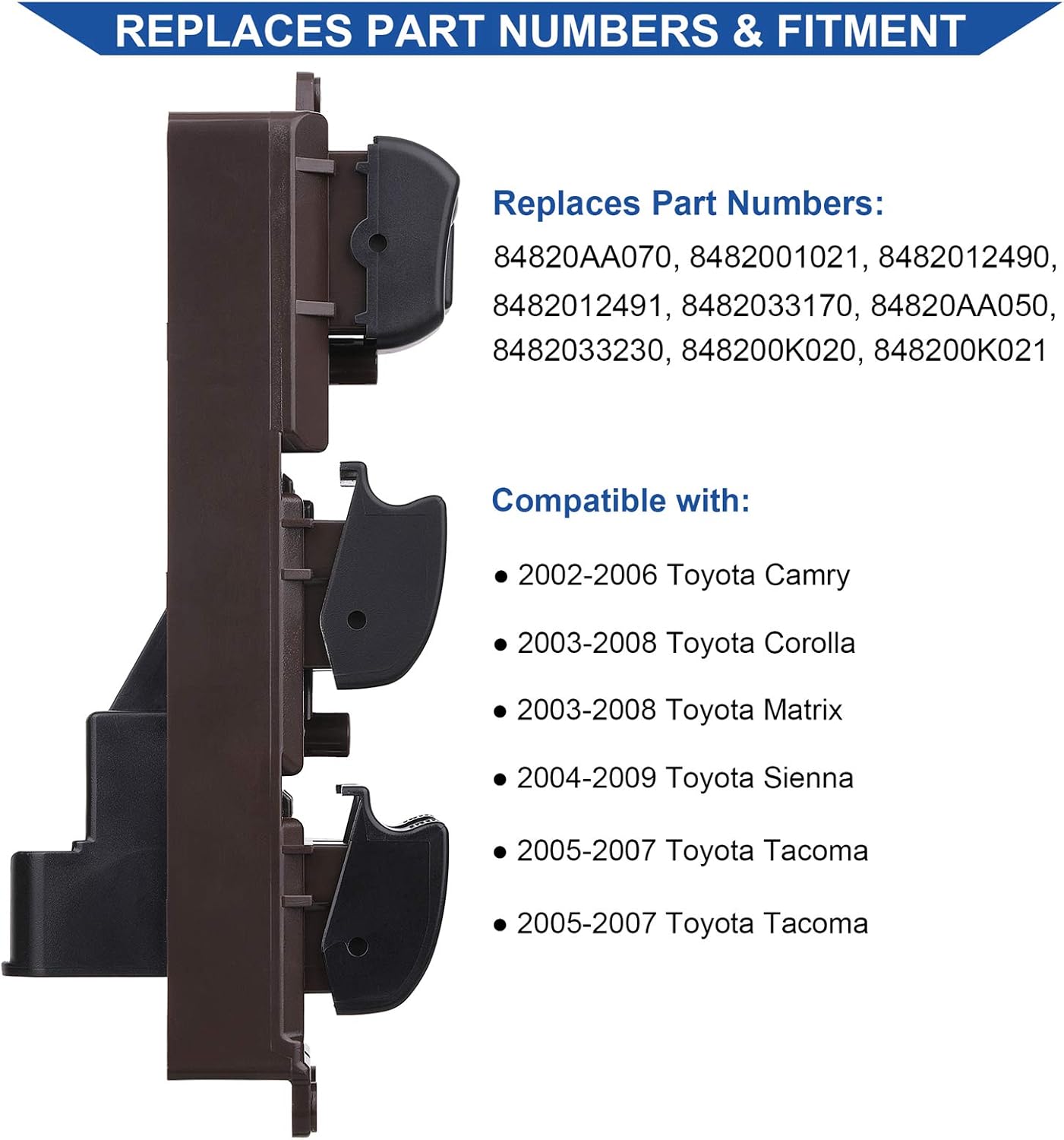 Driver Side Power Window Switch M604920